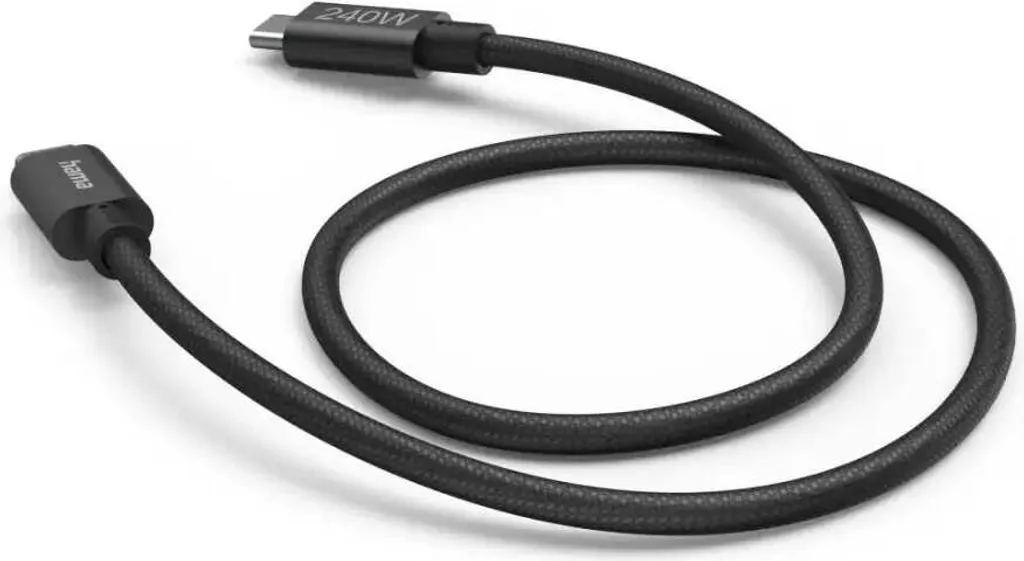 Câble de recharge rapide USB-C 240W et transfert data 5Gbps long 1,5m