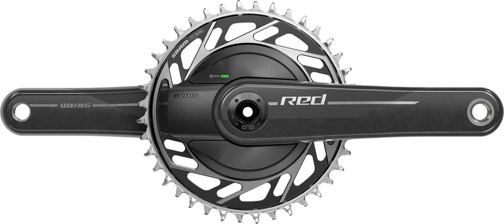 SRAM Kurbelgarnitur Quarq RED XPLR WIDE 172,5 mm 40T - präziser Leistungsmess...