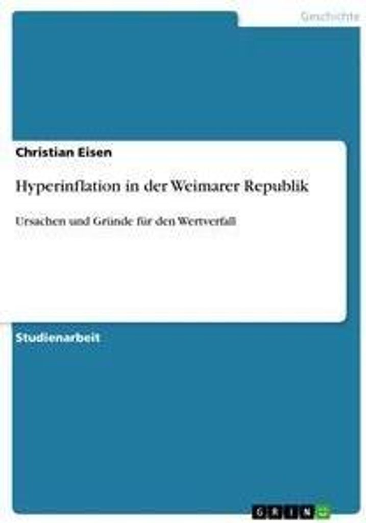 Hyperinflation in der Weimarer Republik