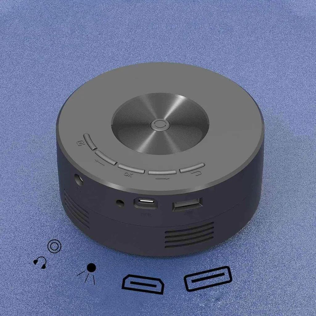 Proiettore USB per Bambini - Plastica Sicura Nera - Home Cinema Family - 4