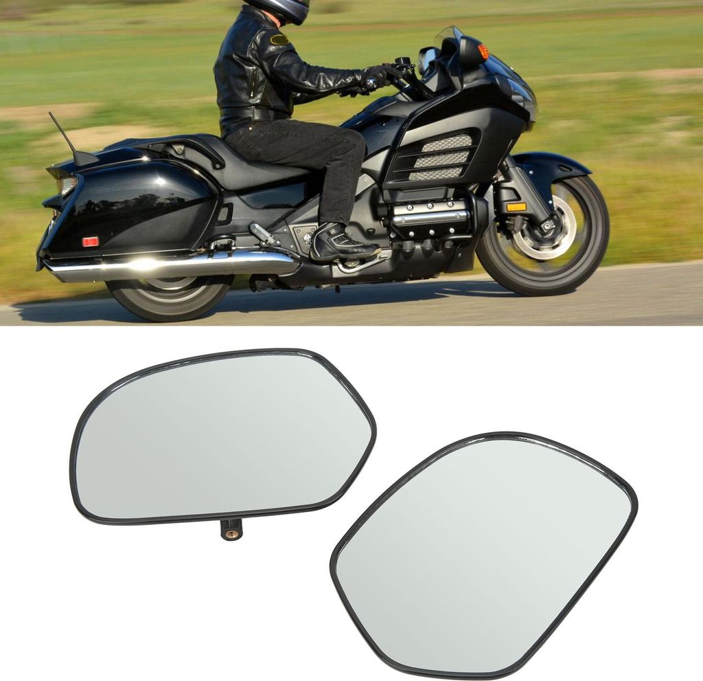 Motorrad-Seitenrückspiegel, ultraklares Glas, Ersatz für Gold Wing GL1800 2001–2012