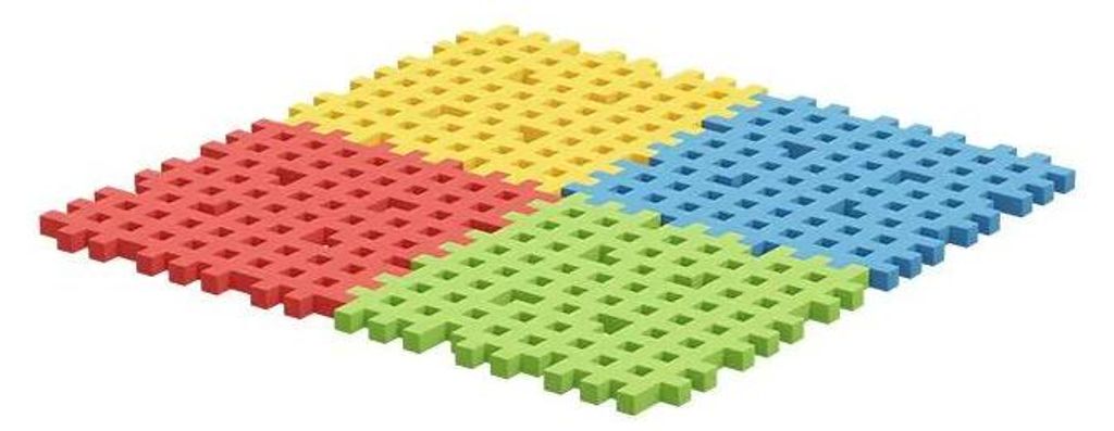 Klocki Mini Waffle Podstawa Kolorowa 4 elementy Zdjęcie produktu 