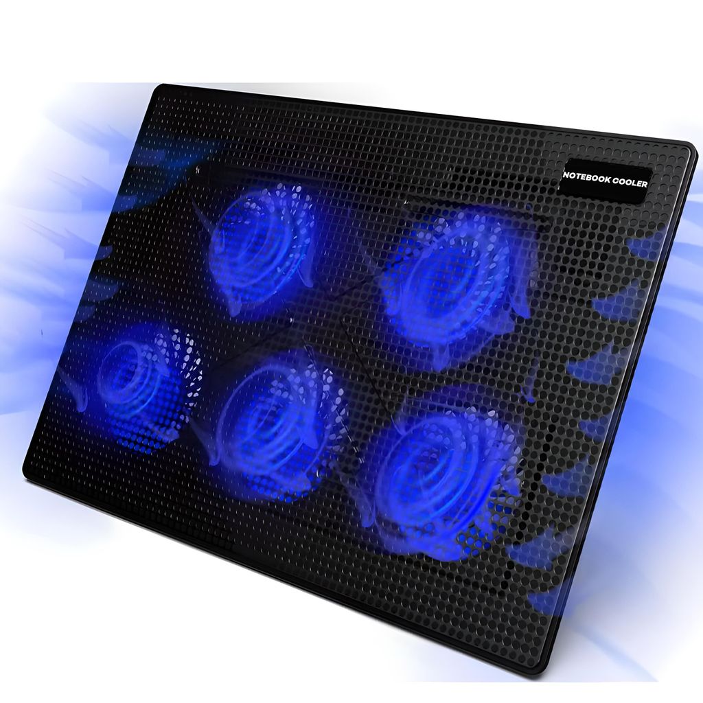 Notebook Laptop Kühler Ständer mit 5 x LED