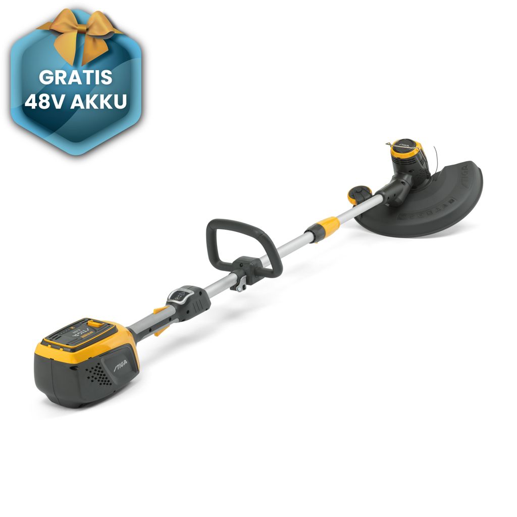 STIGA Akku-Rasentrimmer GT 500e, teleskopischer Schaft, inklusive Akku und Ladegerät