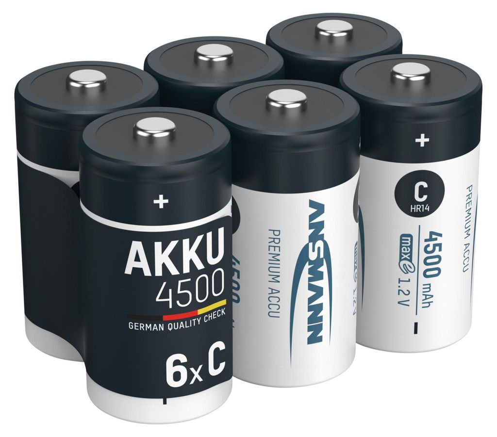 ANSMANN Akku C 4500mAh Baby NiMH 1,2V – 1000x Produktbild 