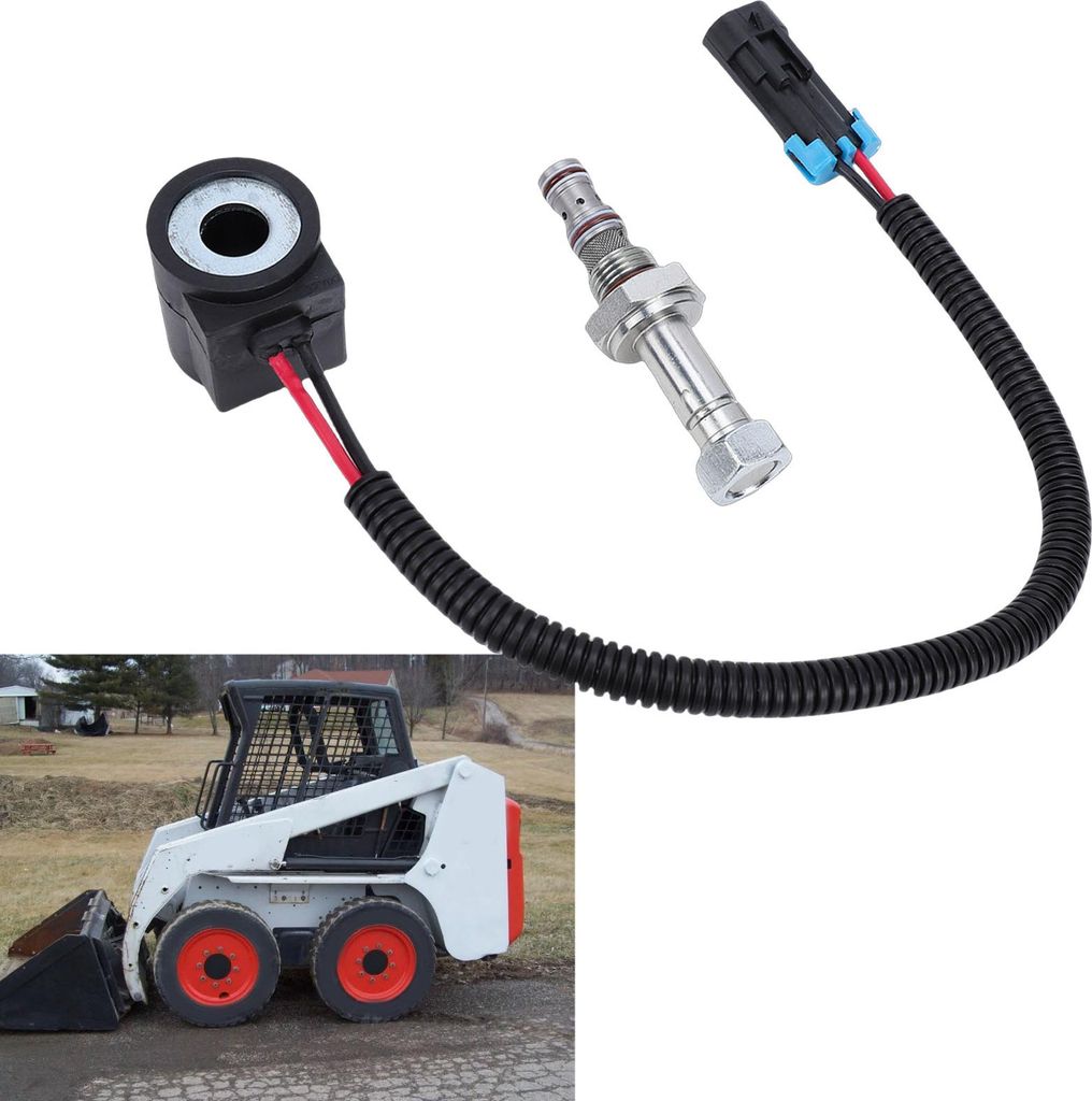 Magnetventilspule und hydraulischer Spulenschaftelementsatz 6667687 Ersatz für Bobcat 653 751 753 763 773 863 864 Kompaktlader