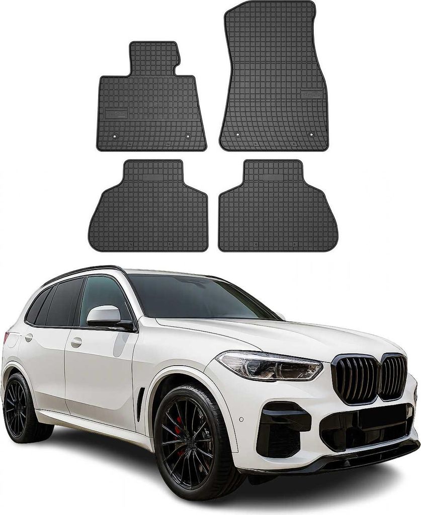 2018-2025 BMW X5 G05 Podlahové rohože gumové čierne 4 ks Obrázok produktu 