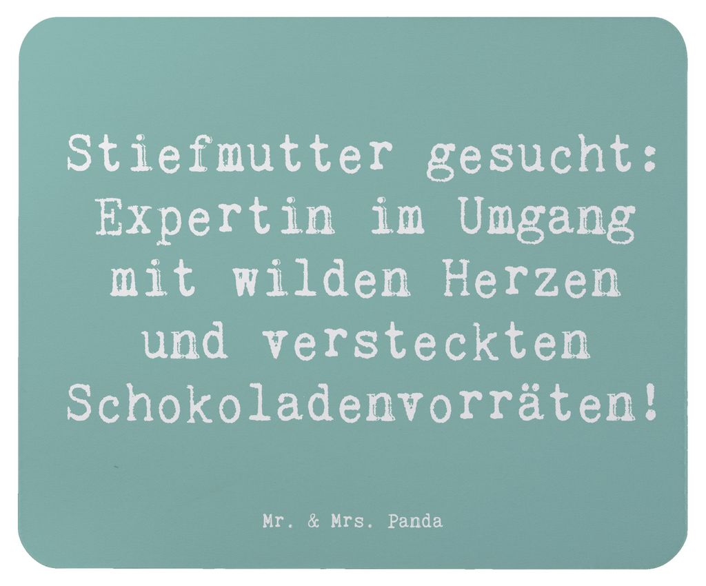 Mr. & Mrs. Panda Mouse Pad Spruch Stiefmutter Expertin - Meeresbrise - Geschenk, Herausforderungen, Weihnachten, lustige Familienwitze, Mauspad, hu...