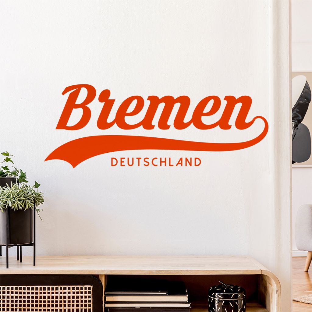 Bremen Deutschland Wandtattoo Wandaufkleber Wall Sticker - Dekoration, Küche, Wohnzimmer, Schlafzimmer, Badezimmer
