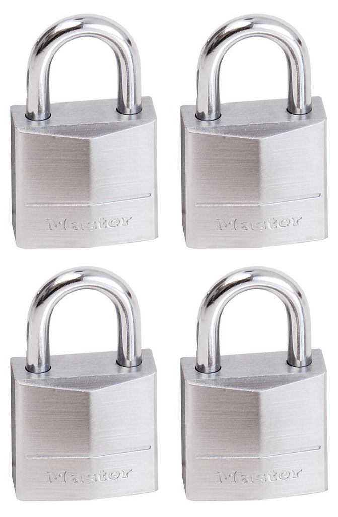 MasterLock 4 hangsloten, roestvrij staal, 20 x 9 mm Productafbeelding 