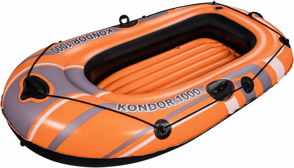 Bateau gonflable robuste 155x93cm avec valves sécurité et PVC épais - 24