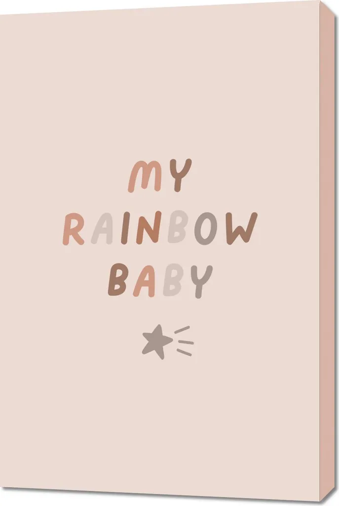 Stampa su Tela 60x90 Arcobaleno per Bambini - Alta Risoluzione UV-Resistant