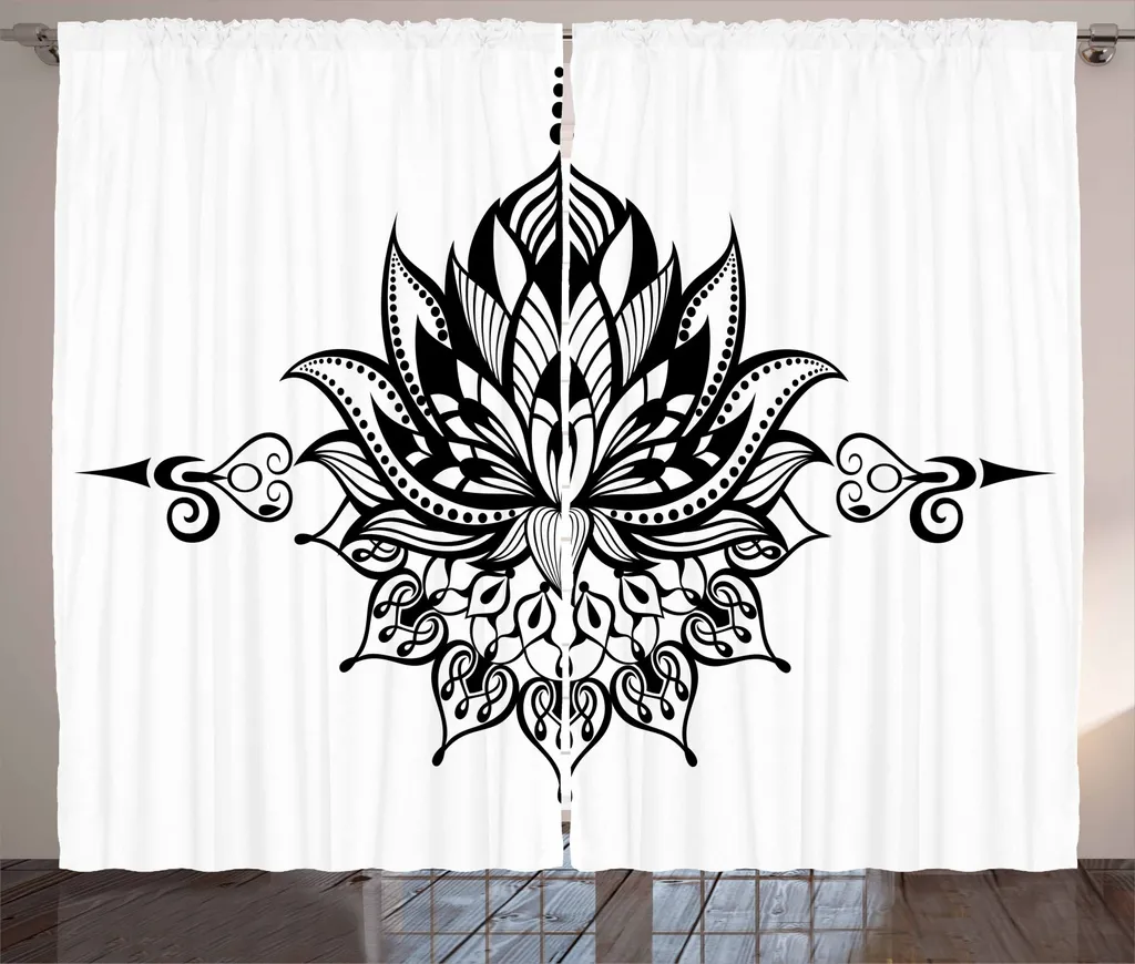Tenda Soggiorno ABAKUHAUS 280x245cm | Kit Ganci e Passanti Incluso