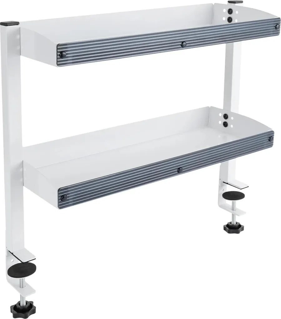 Support de rangement de bureau à fixer sans percer - Double niveau - 3