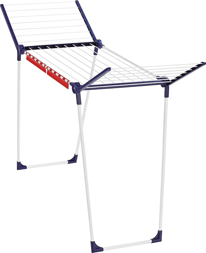 Étendoir à linge Leifheit Pegasus 160 Solid Slim blanc et bleu 16m