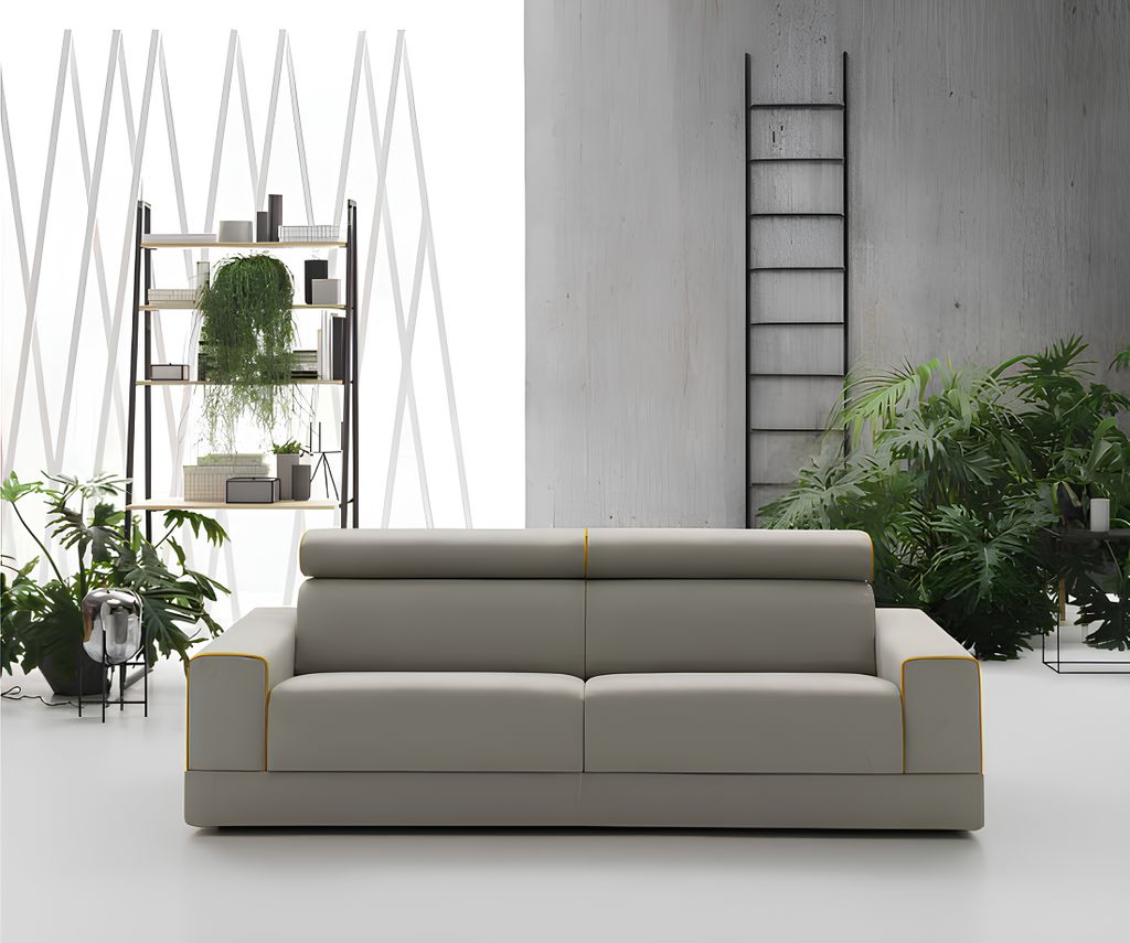 Design Grau Sofa 3 Sitzer Wohnzimmer Stoff Couch Sofa Polster Sofas alfitalia