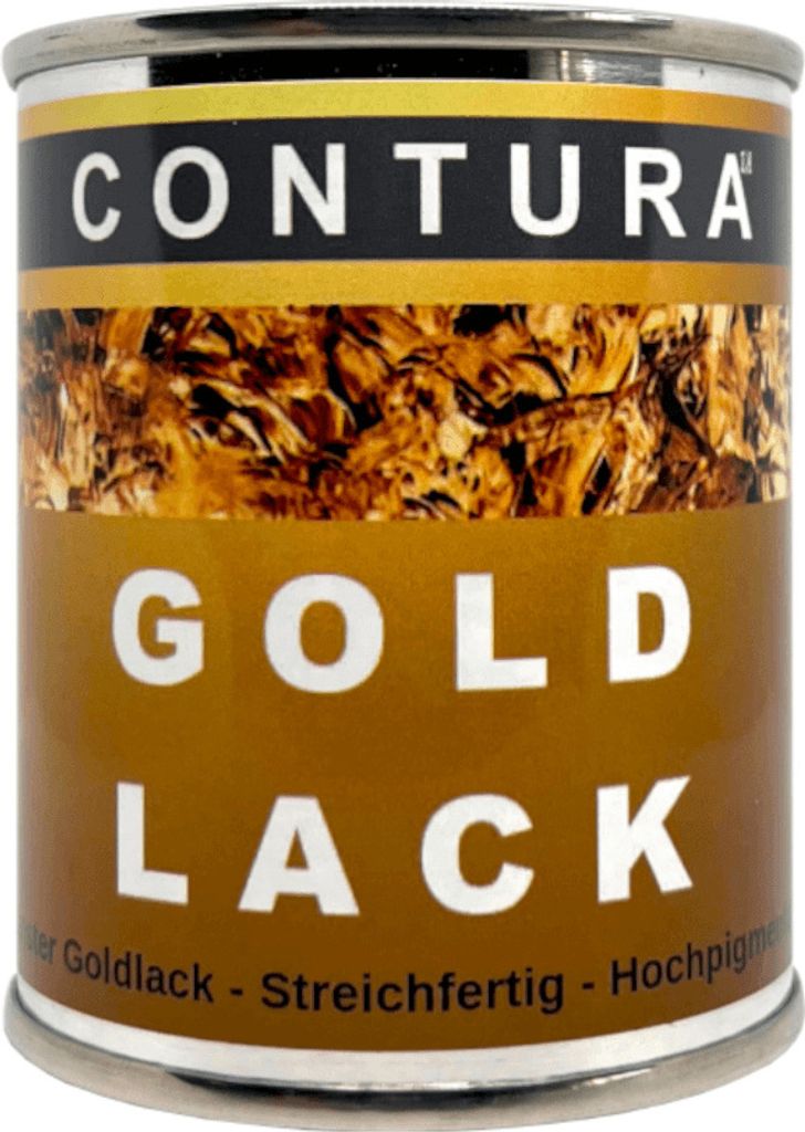 Contura Premium Goldlack 125ml. Effektfarbe Effektlack Holz Produktbild 