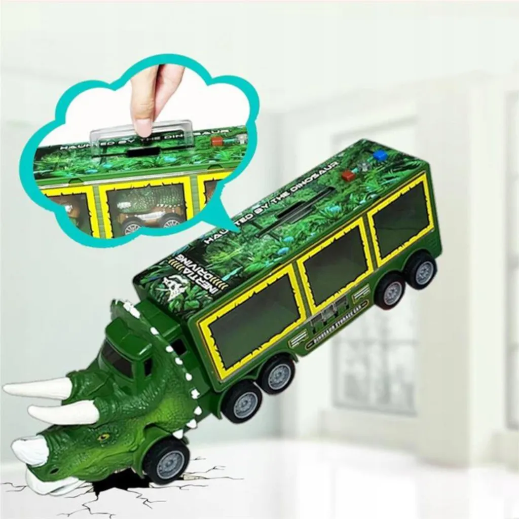 Camion dinosaure transporteur avec voitures et remorques modèle 1300A - 5
