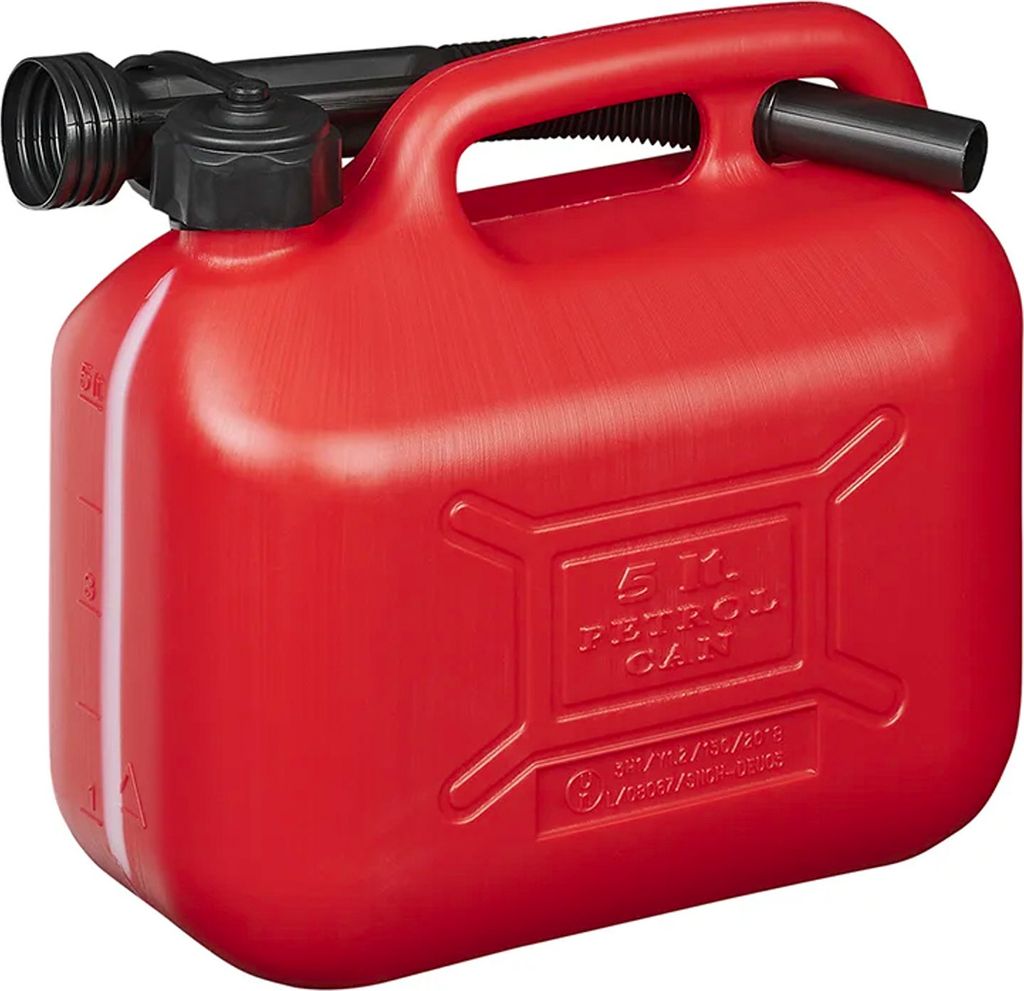 Kraftstoffkanister 5L rot Kunststoff Reserve Benzinkanister Diesel UN- Camping