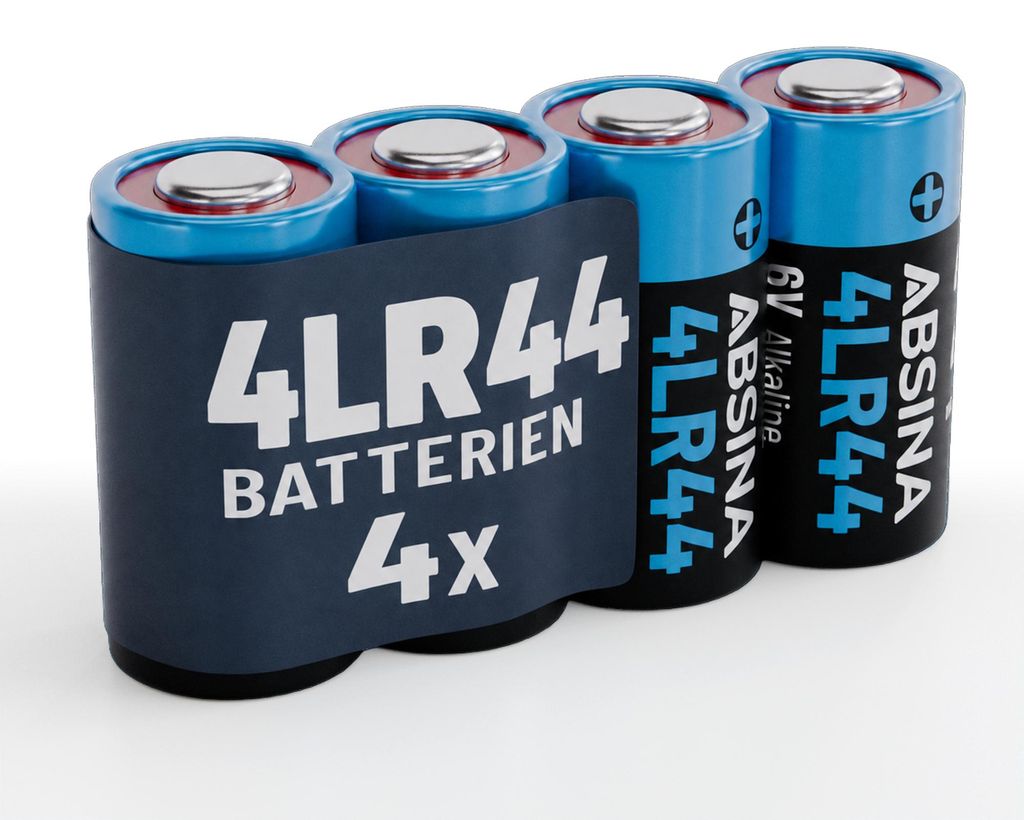 ABSINA 4LR44 6V Batterie Alkaline - 4SR44 Batterien - 4er Produktbild 