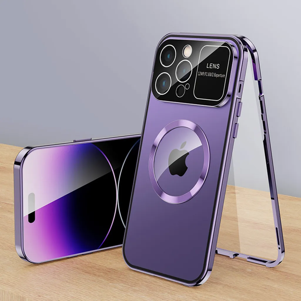 Cover iPhone 13 Pro MagSafe Viola 360 Full Body Metal Bumper