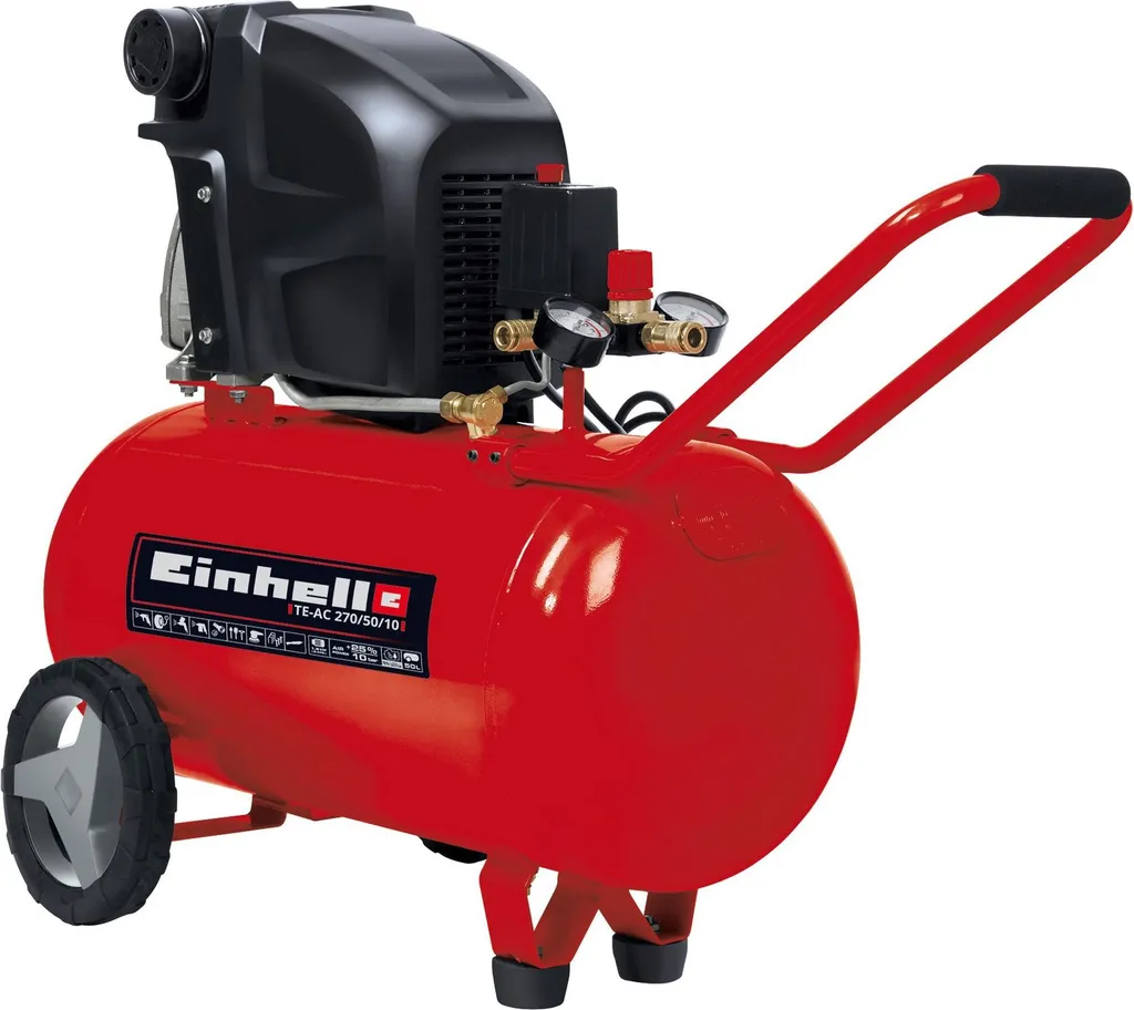 Fini les manques d'air avec le compresseur Einhell TE-AC 270/50/10 50L