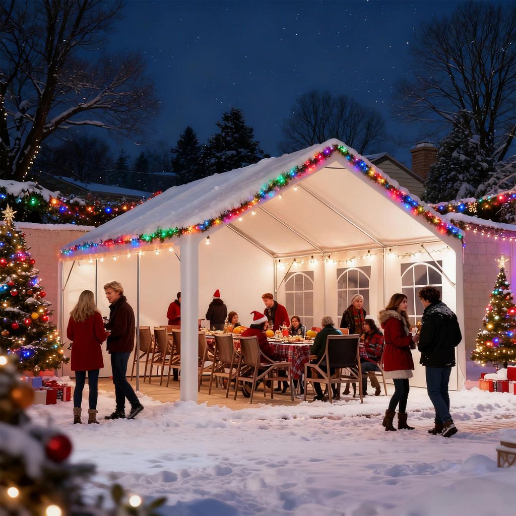 Faltpavillon 4x5m Pavillon Faltbar Wasserdicht Gartenzelt Pavillons Partyzelte Festzelt für Camping Garten Hochzeit Strand weiß