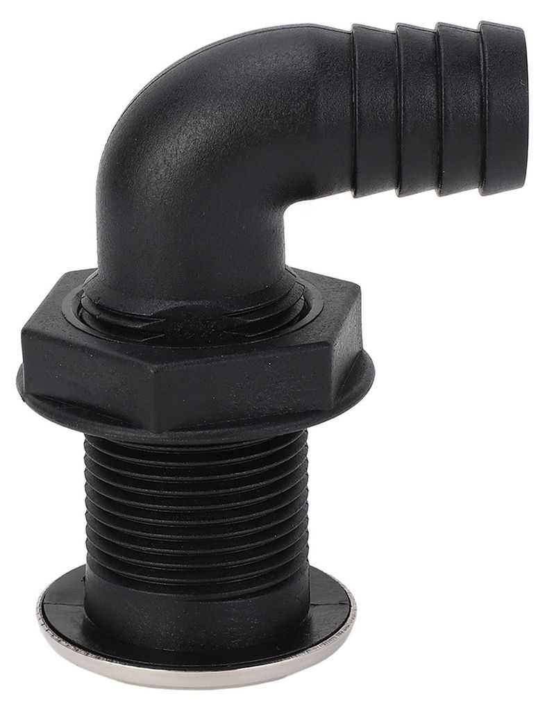Marine-Ablassstopfen, 25 mm, 1 Zoll, Nylon, schützend, vielseitig einsetzbar für Boote für Kajak-Angelyachten, 90-Grad-Rohr, Höhe: 96 mm