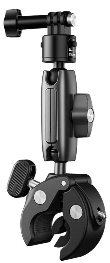 Support GoPro 13 anti-vibration en aluminium pour guidon de vélo