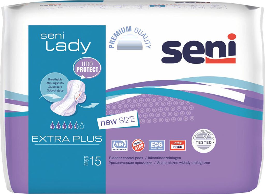 Seni Lady Inkontinenzeinlagen, atmungsaktiv, Extra Plus, 1x Produktbild 