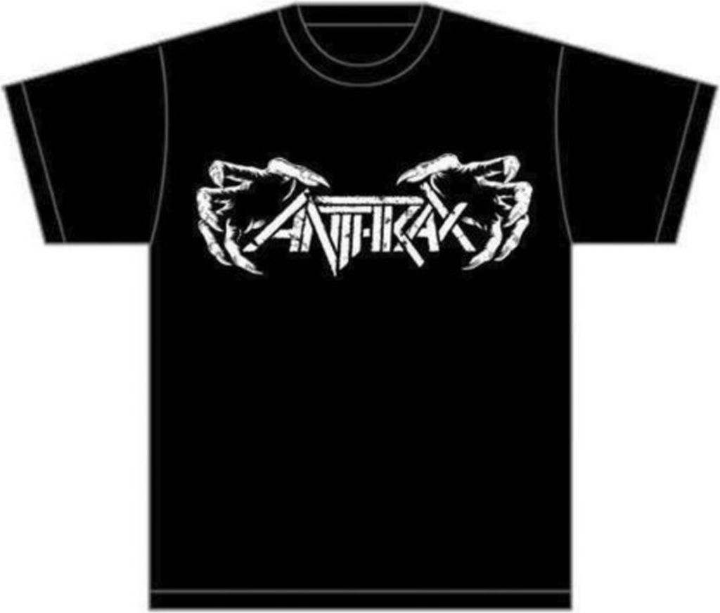 Anthrax Death Hands Herren Schwarz T-Shirt: Groß