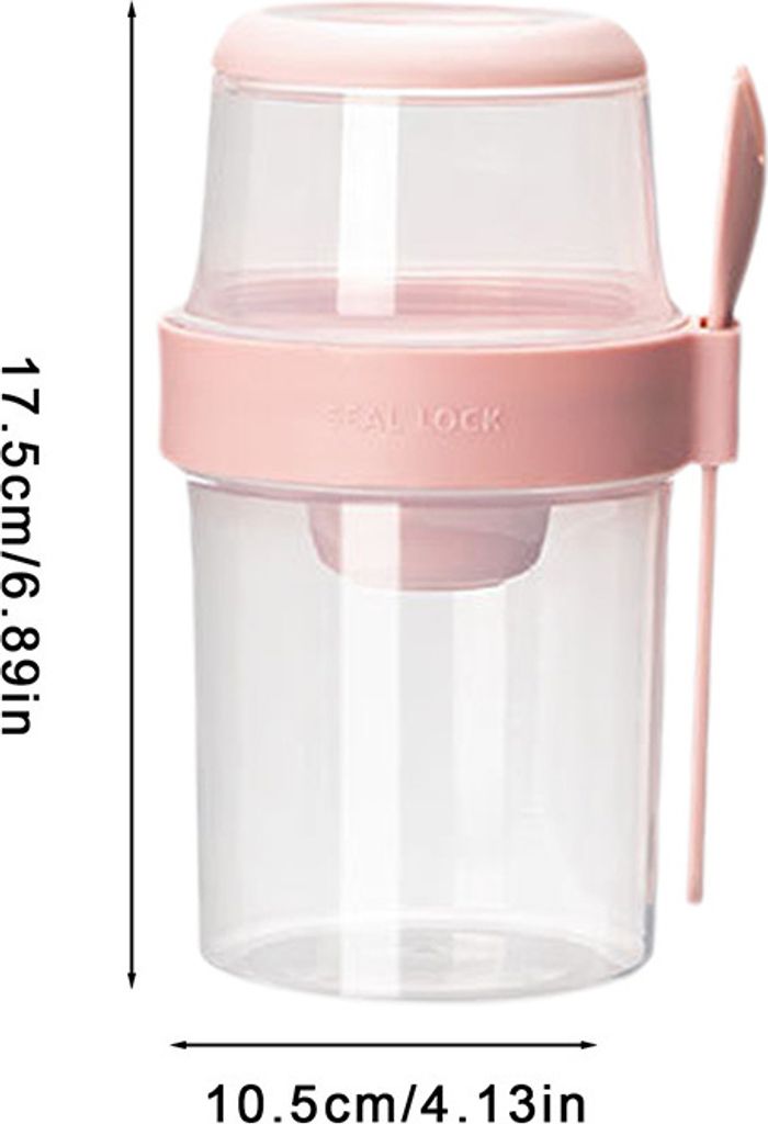 Müslibecher To Go, Jogurtbecher mit Löffel für Unterwegs, Produktbild 2