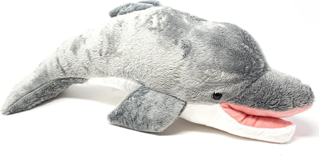 Doudou Dauphin Géant 46cm Cornelissen Bleu - Peluche pour Rassurer Bébé