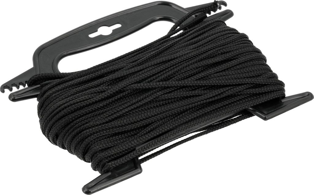 Corde tressée en polypropylène, 3 mm, 30 m, noire Image du produit 