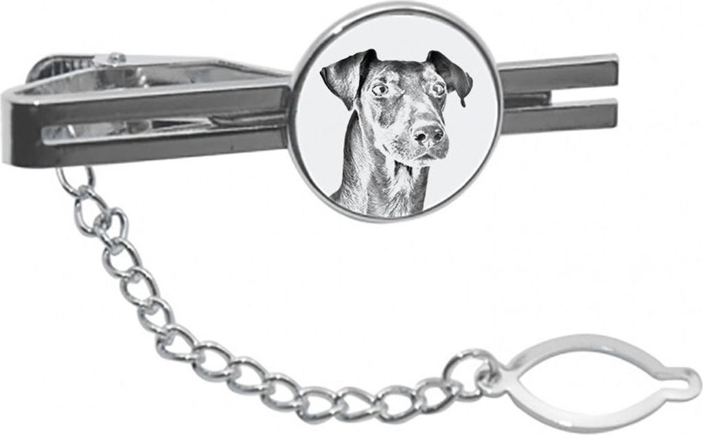Manchester Terrier - Krawattenklammer mit Hund, personalisierter Krawattenclip, einzigartiges Geschenk für Männer von der Marke Art-Dog