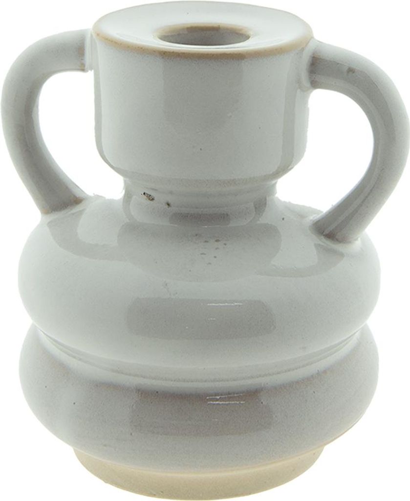 Clayre & Eef Kerzenständer 9 cm Beige Porzellan