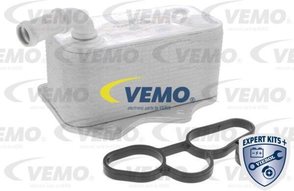 VEMO V15-60-6018 Motorölkühler OE 06D117021C kompatibel mit A1 8X, A3 8L, A3 8P, A4 8E, A4 8H, A6 4F, TT, Altea, Altea XL, Exeo, Leon, Toledo, Oc...