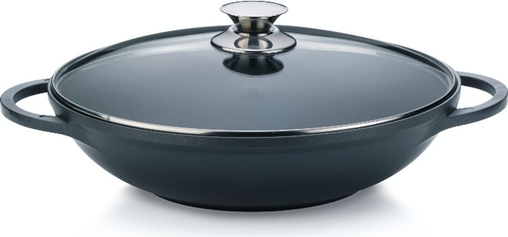 Kela Wok Kerros 32 cm fonte d'aluminium avec couvercle Image du produit 