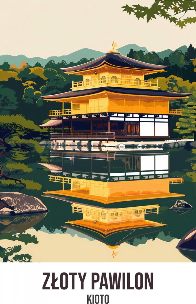 Plakat 39,5x55cm Goldener Pavillon