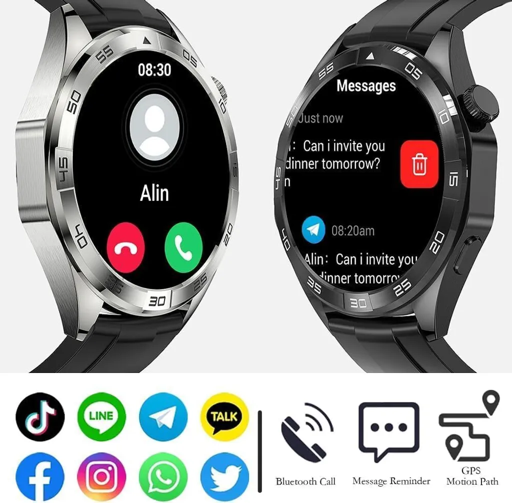 Monitoraggio Sonno e Cardio Uomo HD: Orologio Benessere Integrato - 3