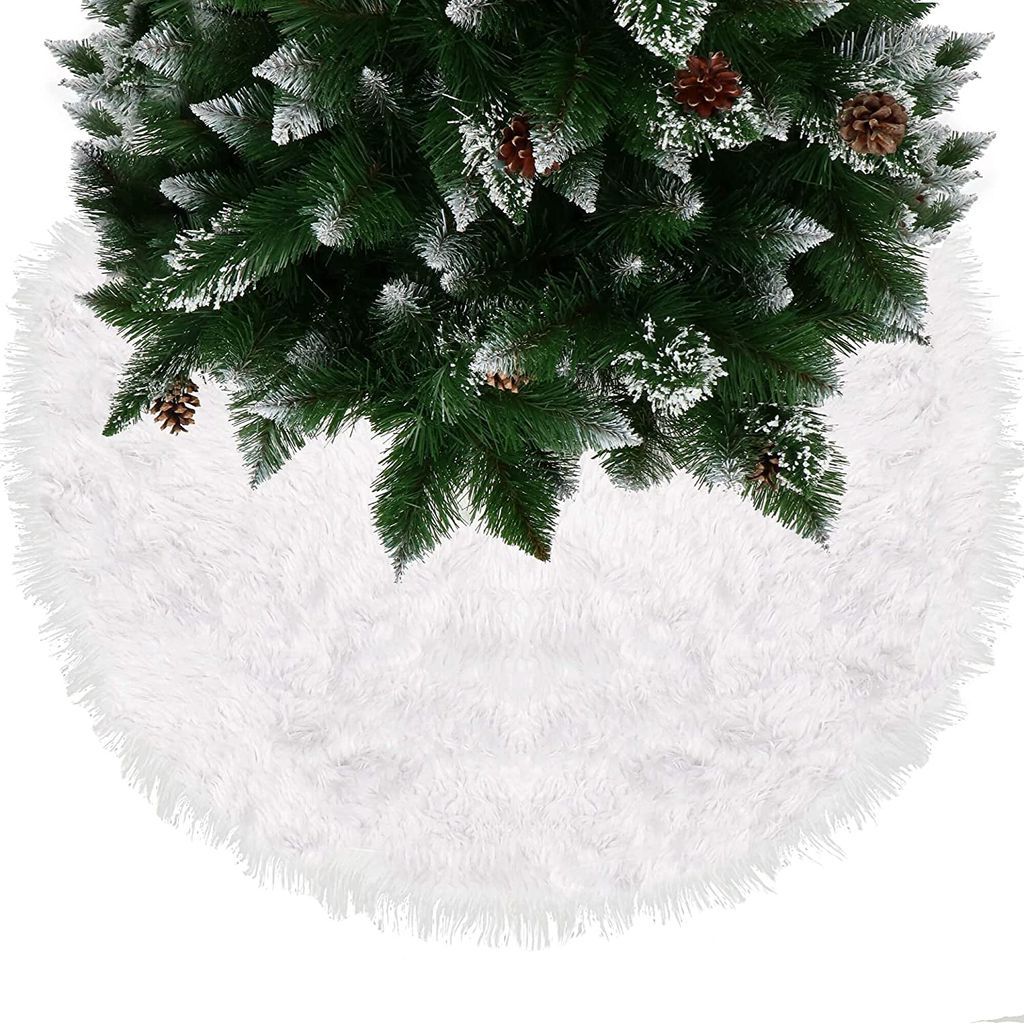SPRINGOS tappeto albero di Natale _ 115 cm gonna vaporosa Immagine del prodotto 