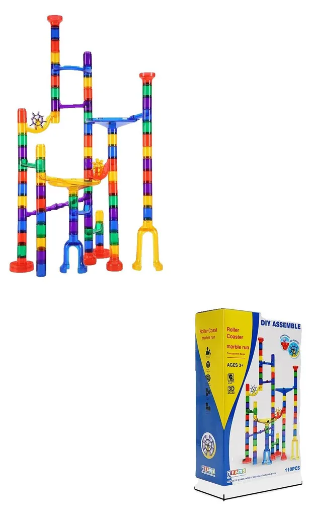 Circuit de billes éducatif 110 pièces pour occuper les enfants intelligemment