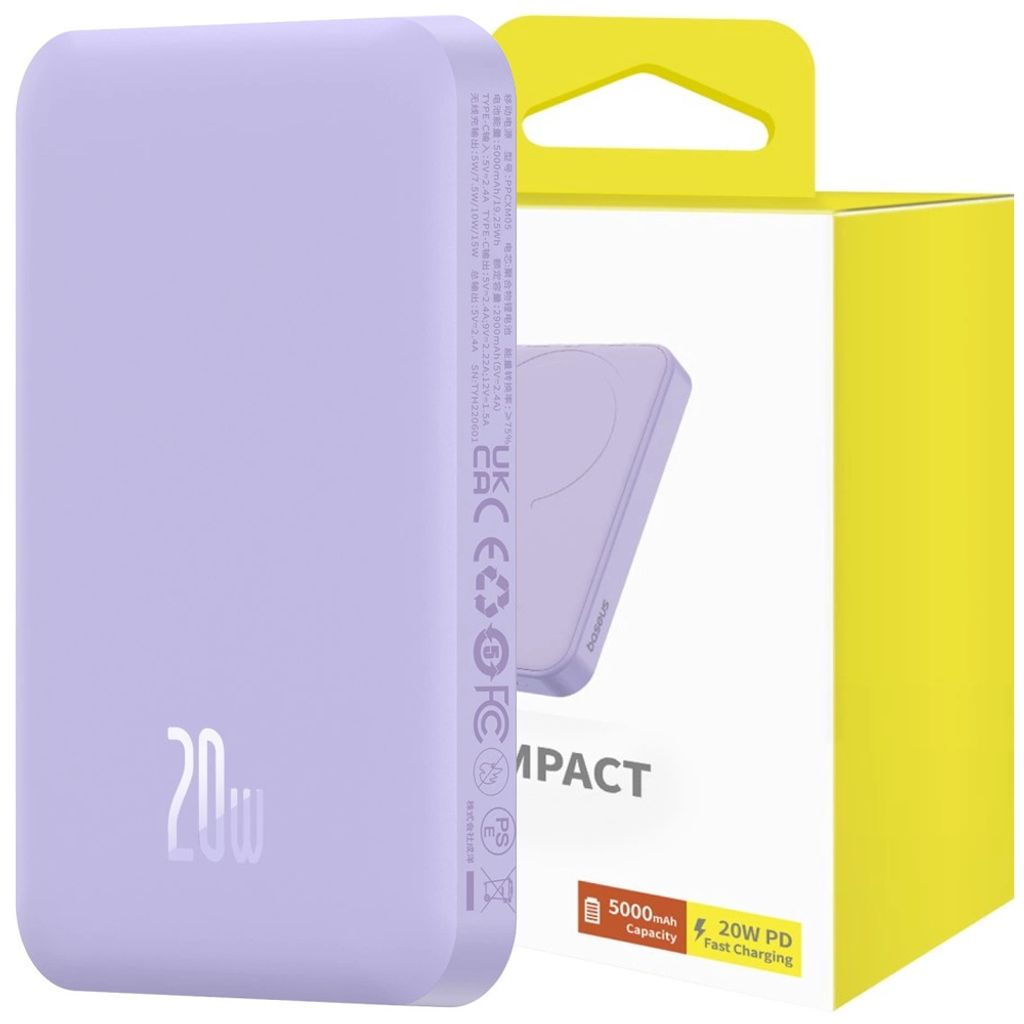 Baseus P10022107513-00, 5000 mAh, Kabelloses Aufladen, 15 Produktbild 