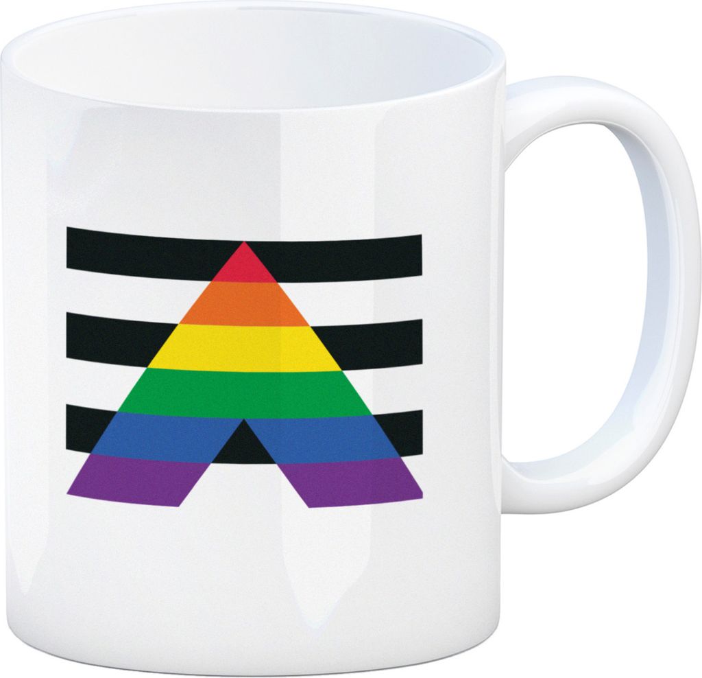 Straight ally Flagge Gleichberechtigung Kaffeebecher