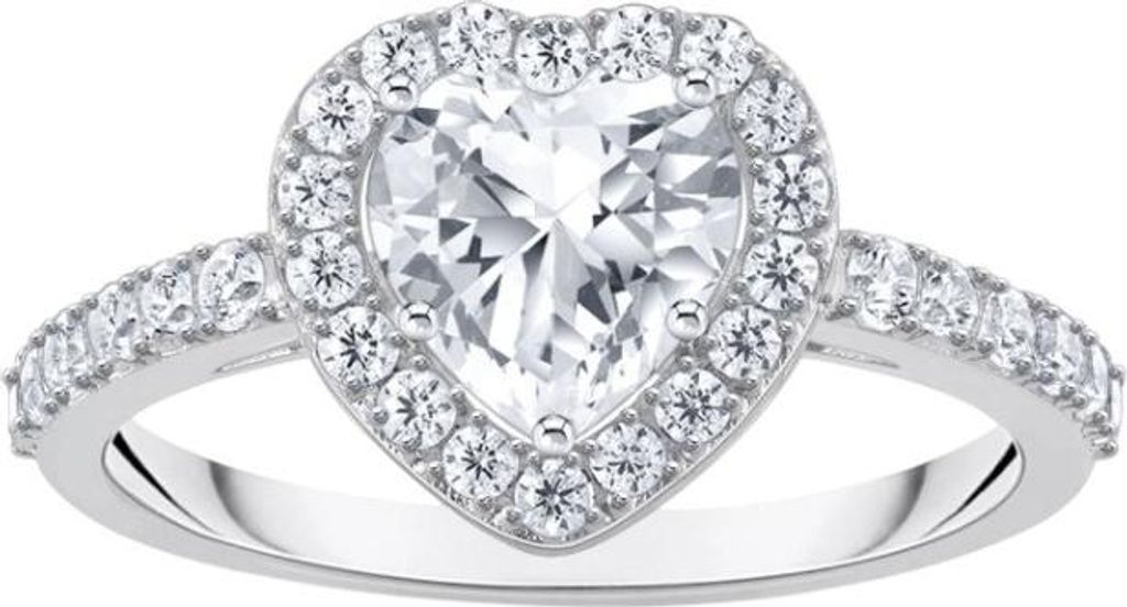 Thomas Sabo Ring Damen Halo Herz Zirkonia Silber TR2477-051-14 Gr. 52