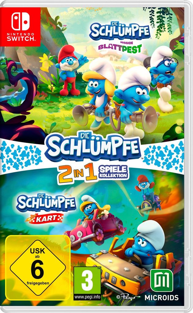 Die Schlümpfe 2in1 Spiel Nintendo Switch-Spiel Produktbild 
