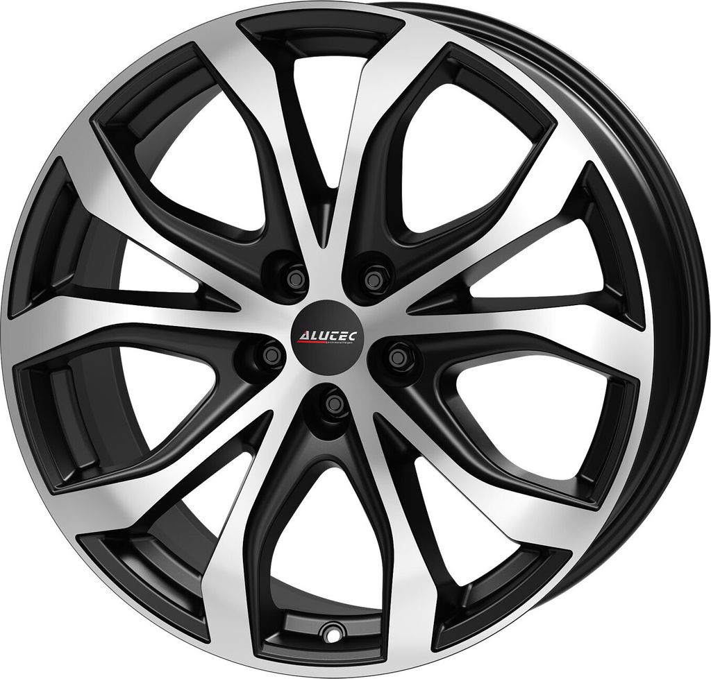 Alutec Felge W10 X 8.0Jx18 ET 53 5x120 Diamant Schwarz W10X-80853V13-5 kompatibel mit VOLKSWAGEN Amarok T5 T6 T6.1 Touareg