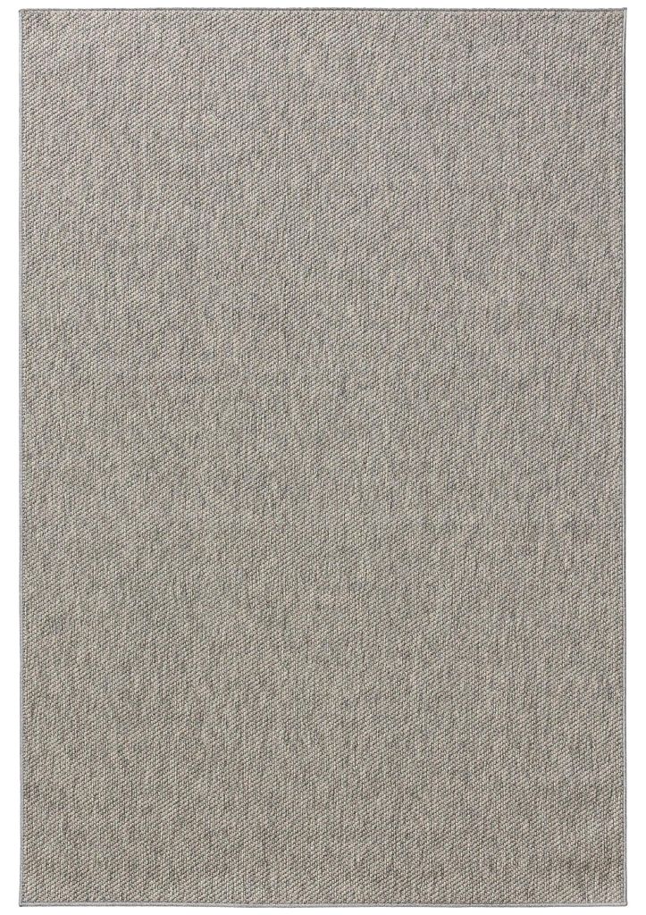 In- & Outdoor-Teppich Iowa Hellgrau 200x300 cm Wohnzimmer Rechteckig Einfarbig Modern Kurzflor benuta Skandinavisch