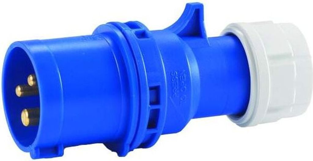 HEDI 9005 CEE-Stecker 250 V / 16 A mit Twist-Schnellverschluss bis zu 3x2,5 mm²