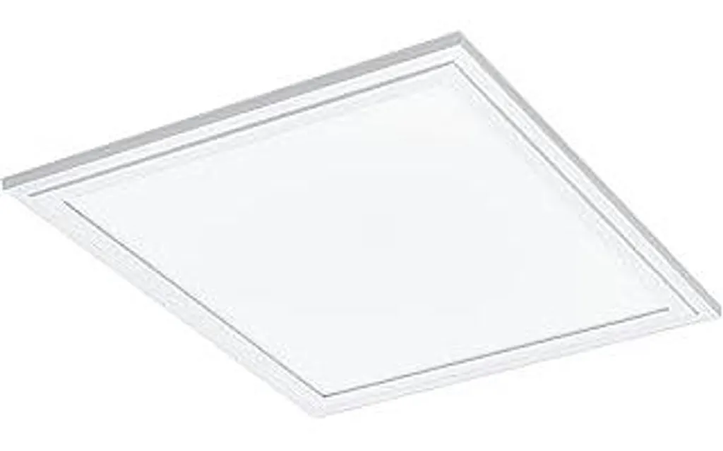 Lampada da soffitto LED EGLO connect Salobrena-C con telecomando, lampada da soffitto Smart Home dimmerabile, pannello in alluminio e plastica bianco, bianco caldo - bianco freddo, RGB, 30 x 30 cm